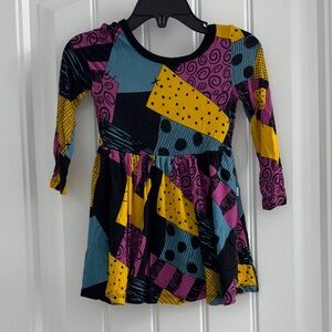 Little Sleepies Multicolor Sally Patchwork Long Sleeve Dress